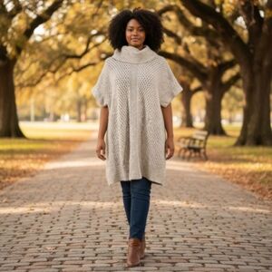 Lane Bryant Short Sleeve Cow Neck Sweater Wool Blend Women's Size 18/20